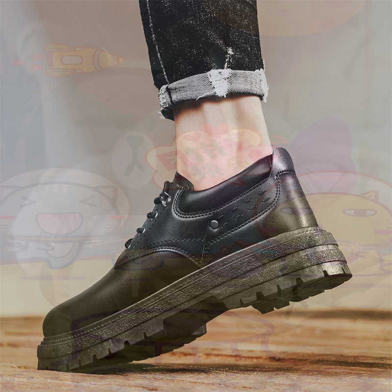Wedding Supply Store Canada - Sepatu Pria Tenis Pelatih Fashion Kulit