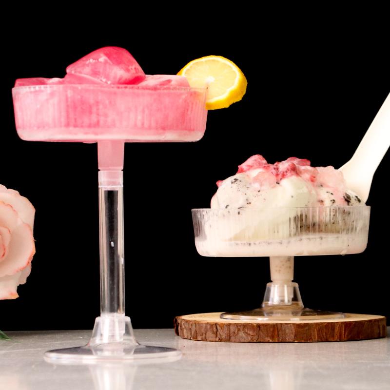 Champagne Tower Set - 10 Buah Gelas Martini Plastik Sekali