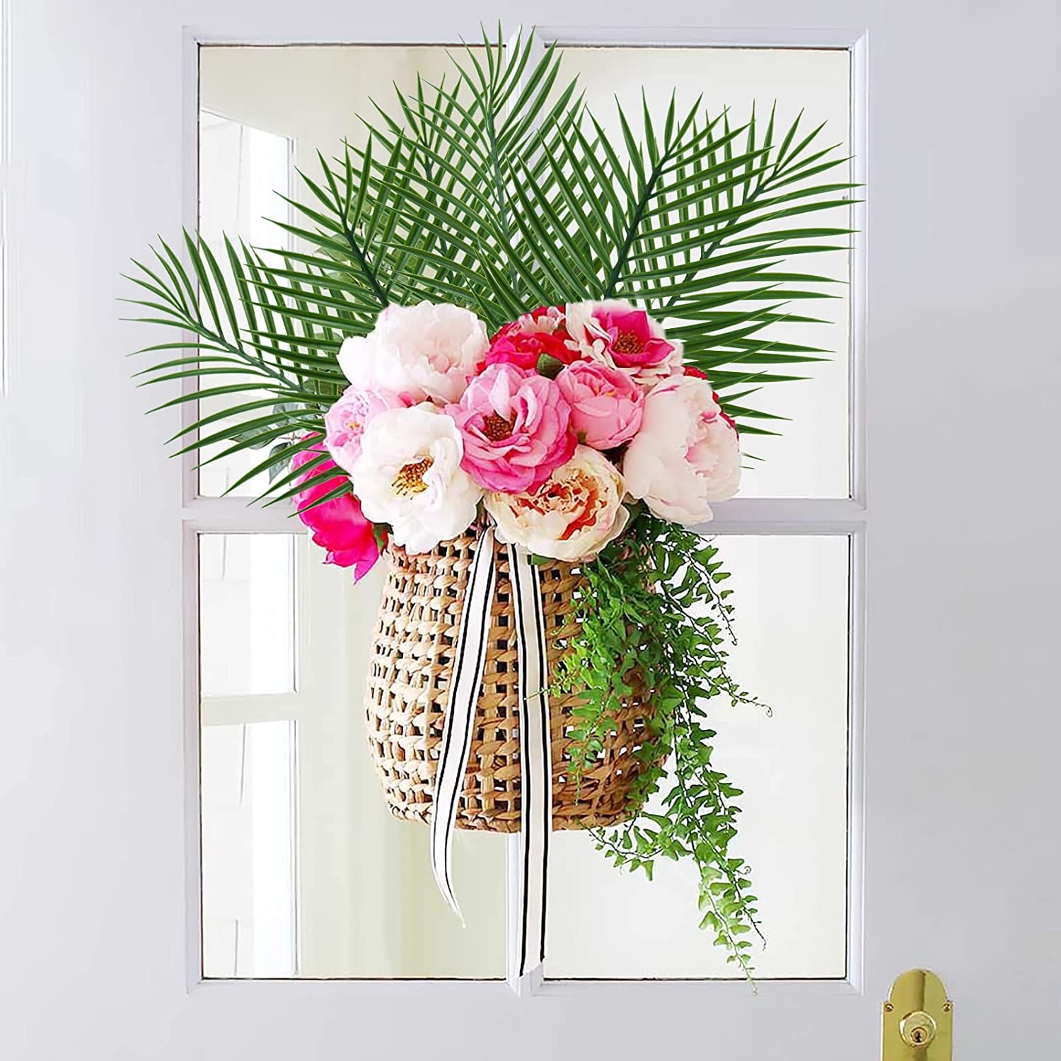 Tanaman Tropis palsu dekorasi, - Flower Girl Basket ulasan dan harga