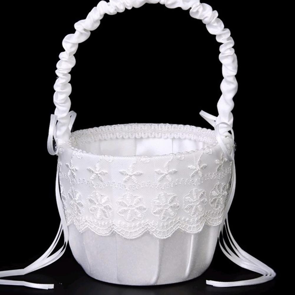 Bunga Romantis Keranjang Ikata - Flower Girl Basket ulasan dan harga