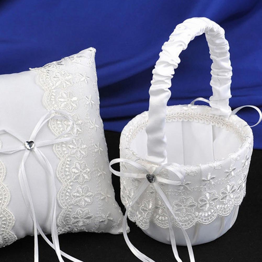 Bunga Romantis Keranjang Ikata - Flower Girl Basket ulasan dan harga