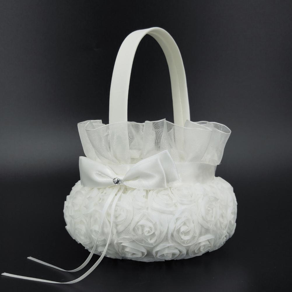 Bunga Romantis Keranjang Ikata - Flower Girl Basket ulasan dan harga