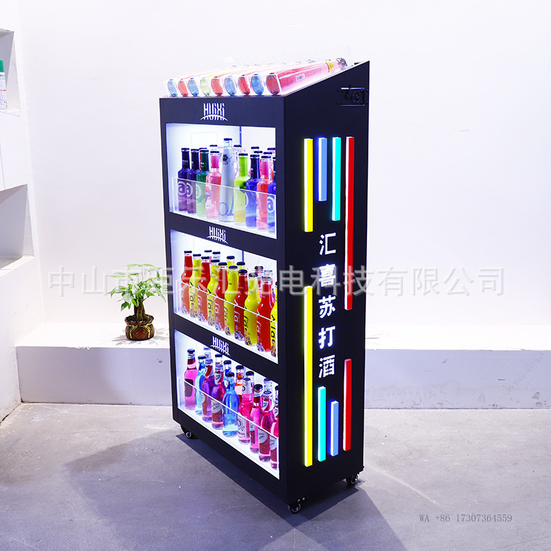 Lemari anggur bercahaya BarKTV - Champagne Tower Set ulasan dan harga