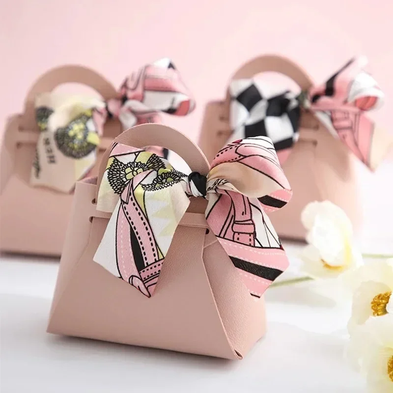 10 buah tas hadiah merah muda  - Wedding Supply List ulasan dan harga