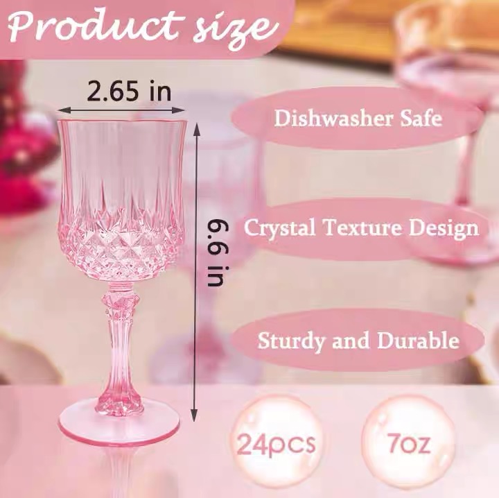 Gelas sampanye akrilik, gelas  - Champagne Tower Set ulasan dan harga